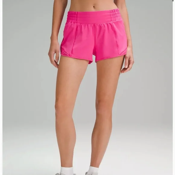 lululemon athletica Shorts Rare Hot Pink Lululemon Hotty Hot - Main Image